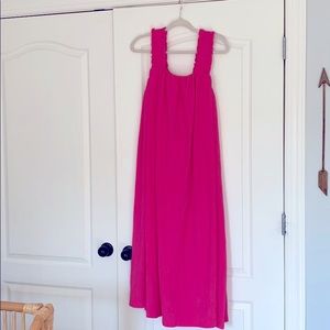NWT HOT PINK HM FLOWY DRESS